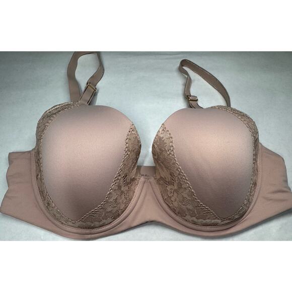 Soma Embraceable Perfect Coverage Bra Set – 38D Nude & Blush Lace T-Shirt Bras - Picture 6 of 11